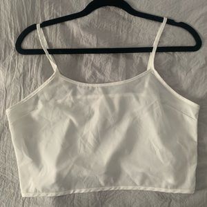 White tank/crop top